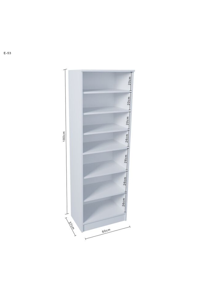 E53 Çok Amaçlı Dolap Mutfak Dolabı , Banyo Dolabı , Kiler Dolabı Beyaz