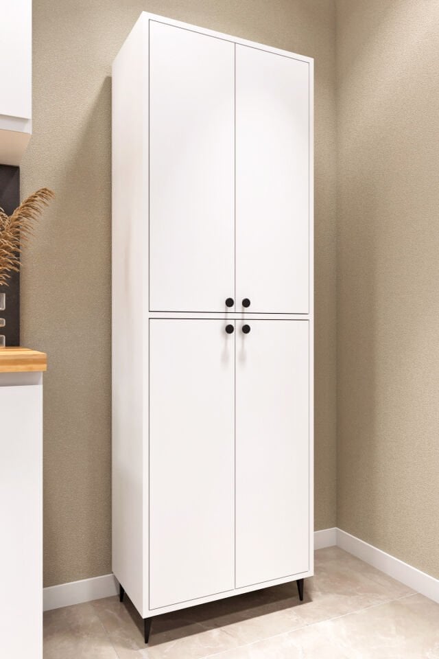E51 Çok Amaçlı Dolap Mutfak Dolabı , Banyo Dolabı , Kiler Dolabı , Ayakkabılık Dolabı Beyaz