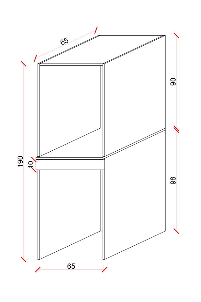 Esl0237 Çamaşır Makinesi ve Kurutma Makinesi Dolabı Beyaz