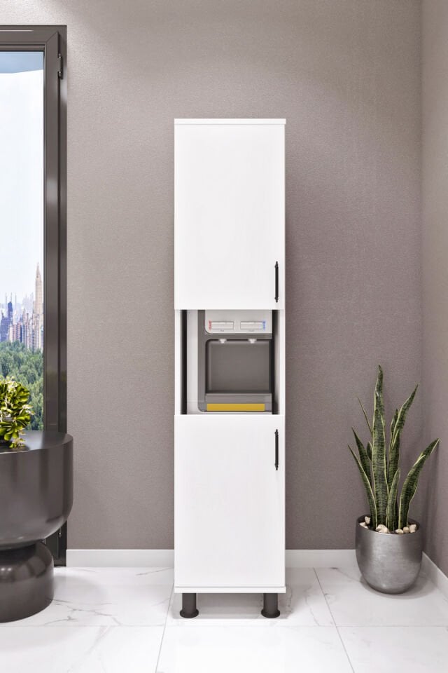 Esl0165 Çok Amaçlı Dolap Sebil Dolabı Mutfak Beyaz