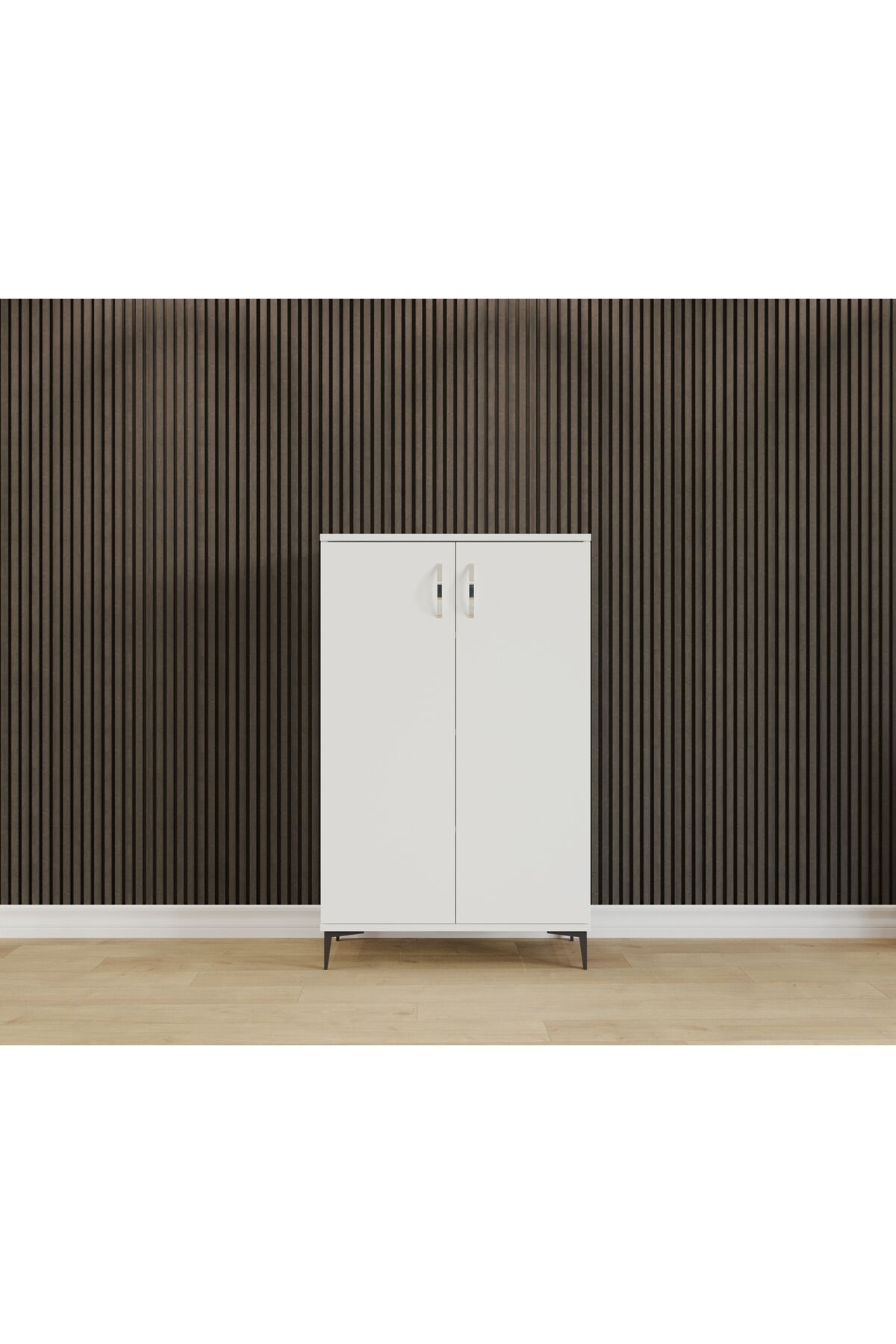 Esl 001 Çok Amaçlı Dolap Çift Kapaklı Dolap Ayakkabılık