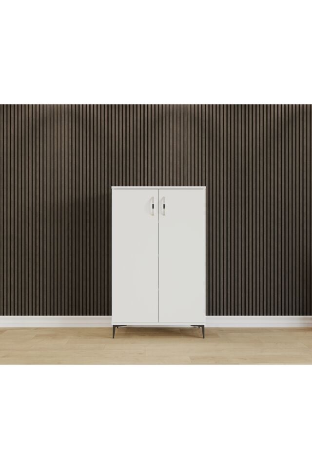 Esl 001 Çok Amaçlı Dolap Çift Kapaklı Dolap Ayakkabılık