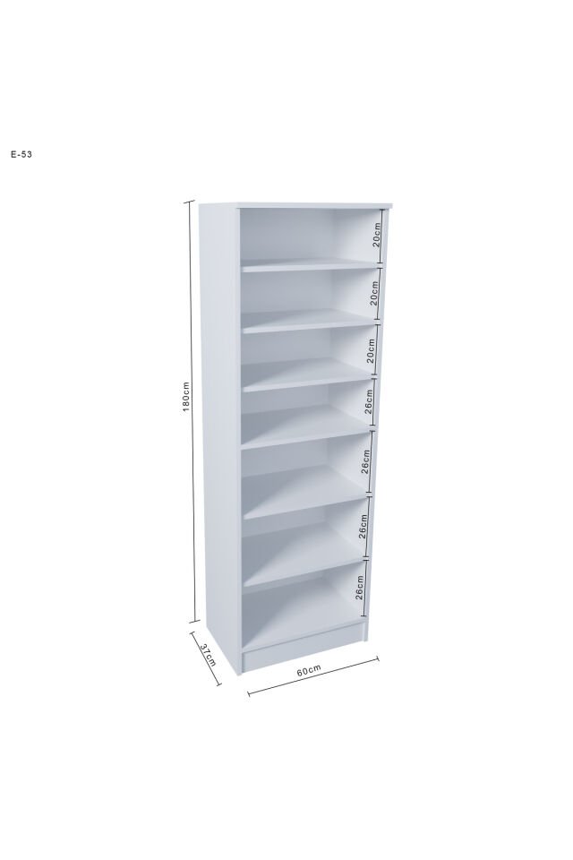 Ases E53 Çok Amaçlı Dolap Mutfak Dolabı , Banyo Dolabı , Kiler Dolabı Beyaz Beyaz