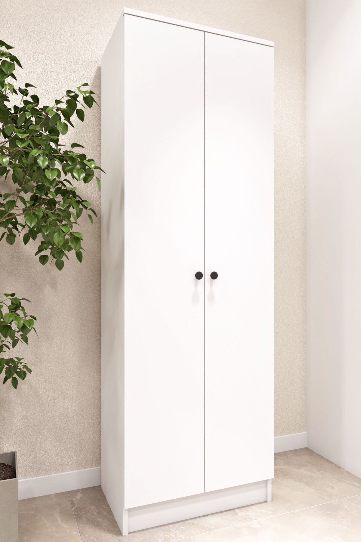 Ases E53 Çok Amaçlı Dolap Mutfak Dolabı , Banyo Dolabı , Kiler Dolabı Beyaz Beyaz