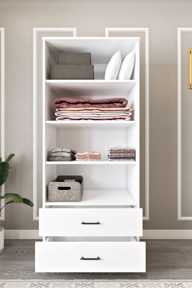 Ases Mobilya Asl6330 Çok Amaçlı Dolap 2 Kapaklı ve 2 Çekmeceli Dolap