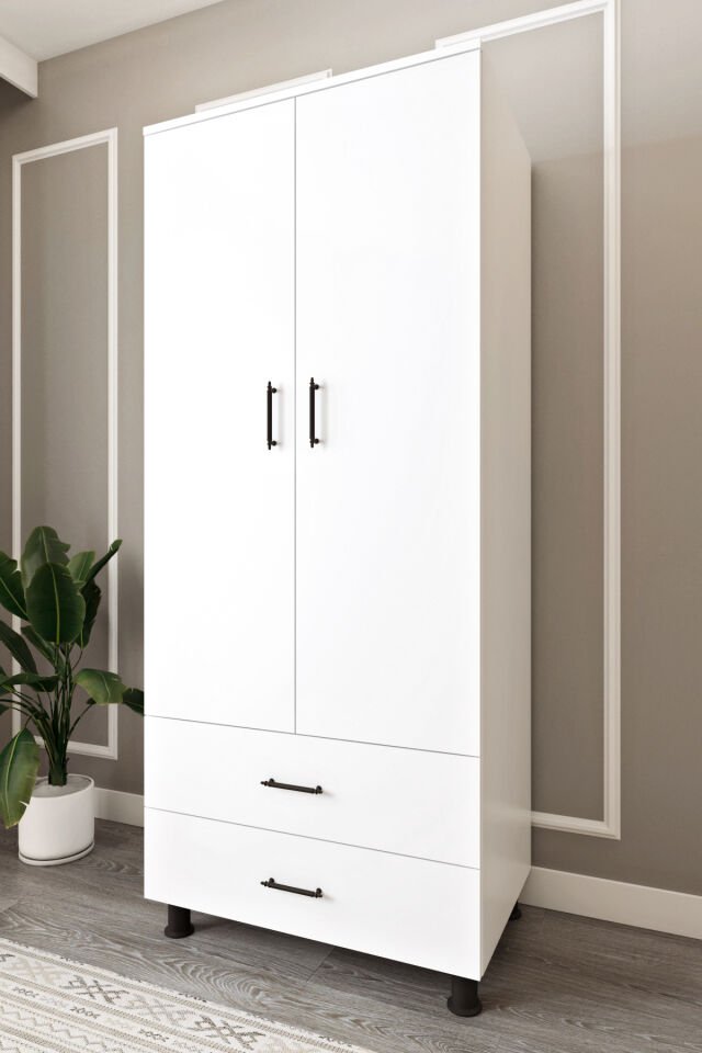 Ases Mobilya Asl6330 Çok Amaçlı Dolap 2 Kapaklı ve 2 Çekmeceli Dolap