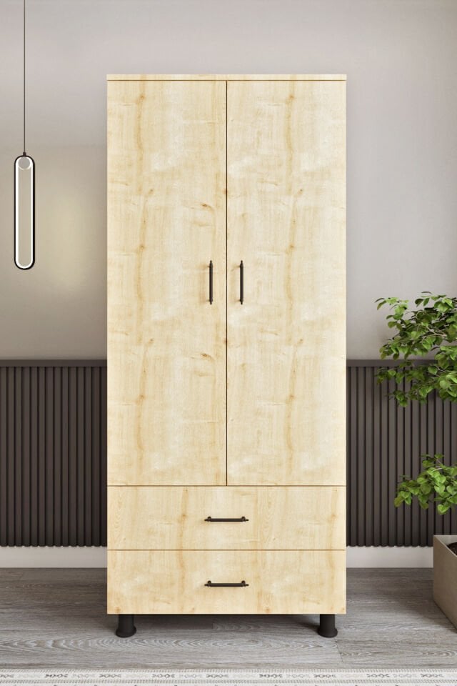 Ases Mobilya Asl6330 Çok Amaçlı Dolap 2 Kapaklı ve 2 Çekmeceli Dolap