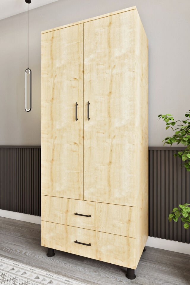 Ases Mobilya Asl6330 Çok Amaçlı Dolap 2 Kapaklı ve 2 Çekmeceli Dolap